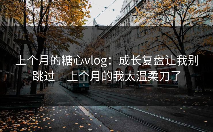 上个月的糖心vlog：成长复盘让我别跳过｜上个月的我太温柔刀了